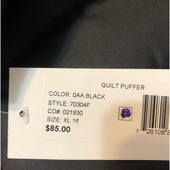 R 1881 Girls Jacket X- Large Black Pink - Picture 11 of 12